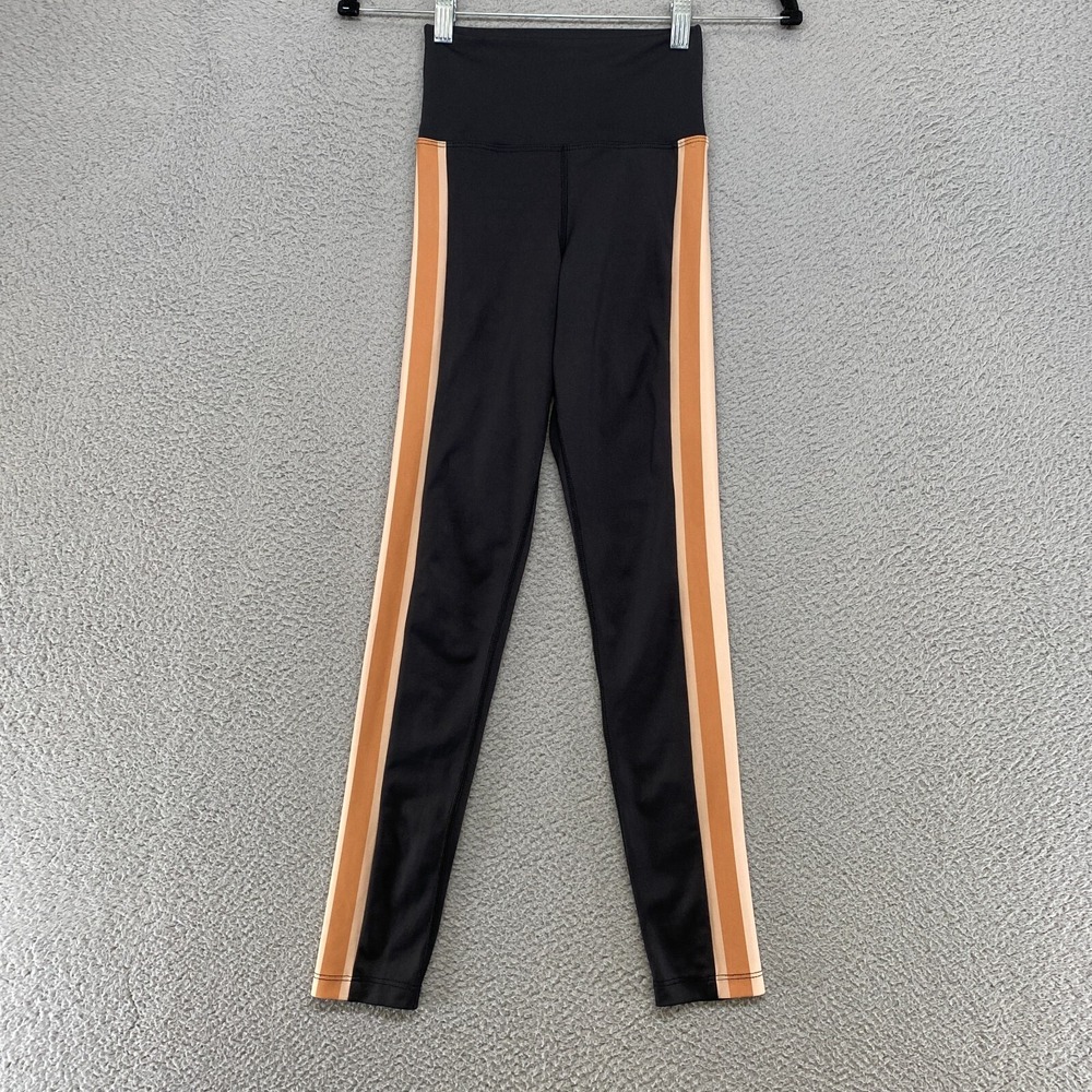 Beach Riot Leggings Womens XS Megan Side Stripe Black High Waist Ankle Revolve